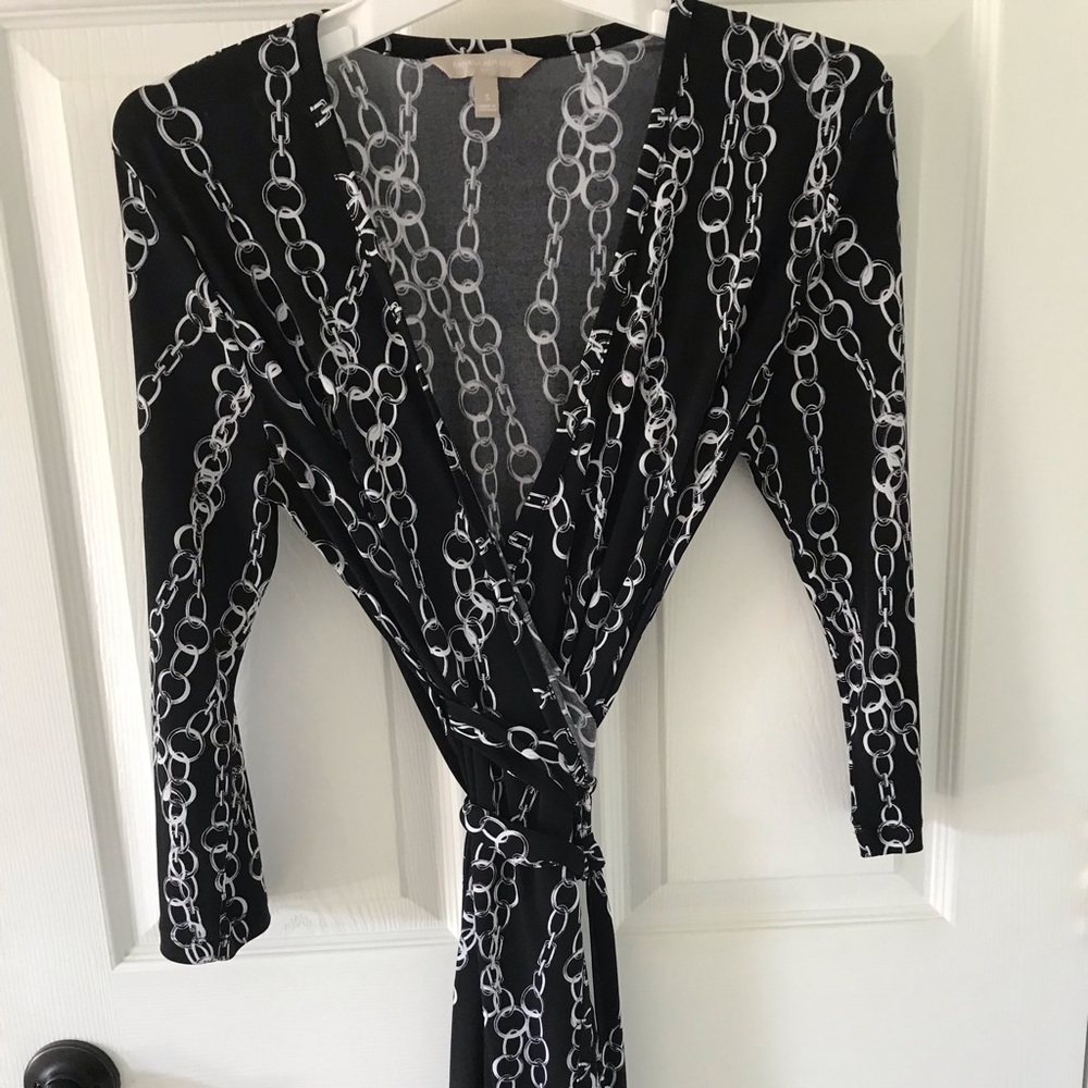 Banana factory wrap dress